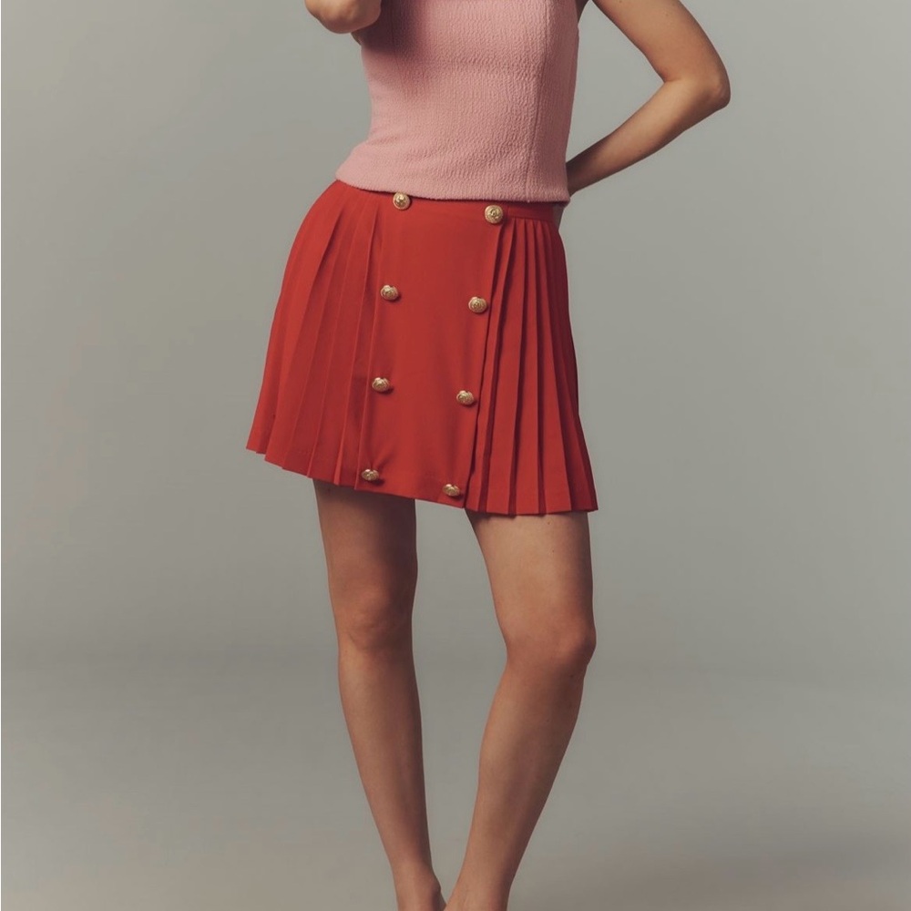 Anthropologie Hutch ButtonFront Mini Skirt NWT!